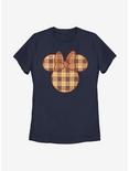Disney Minnie Mouse Fall Plaid Minnie Womens T-Shirt, NAVY, hi-res