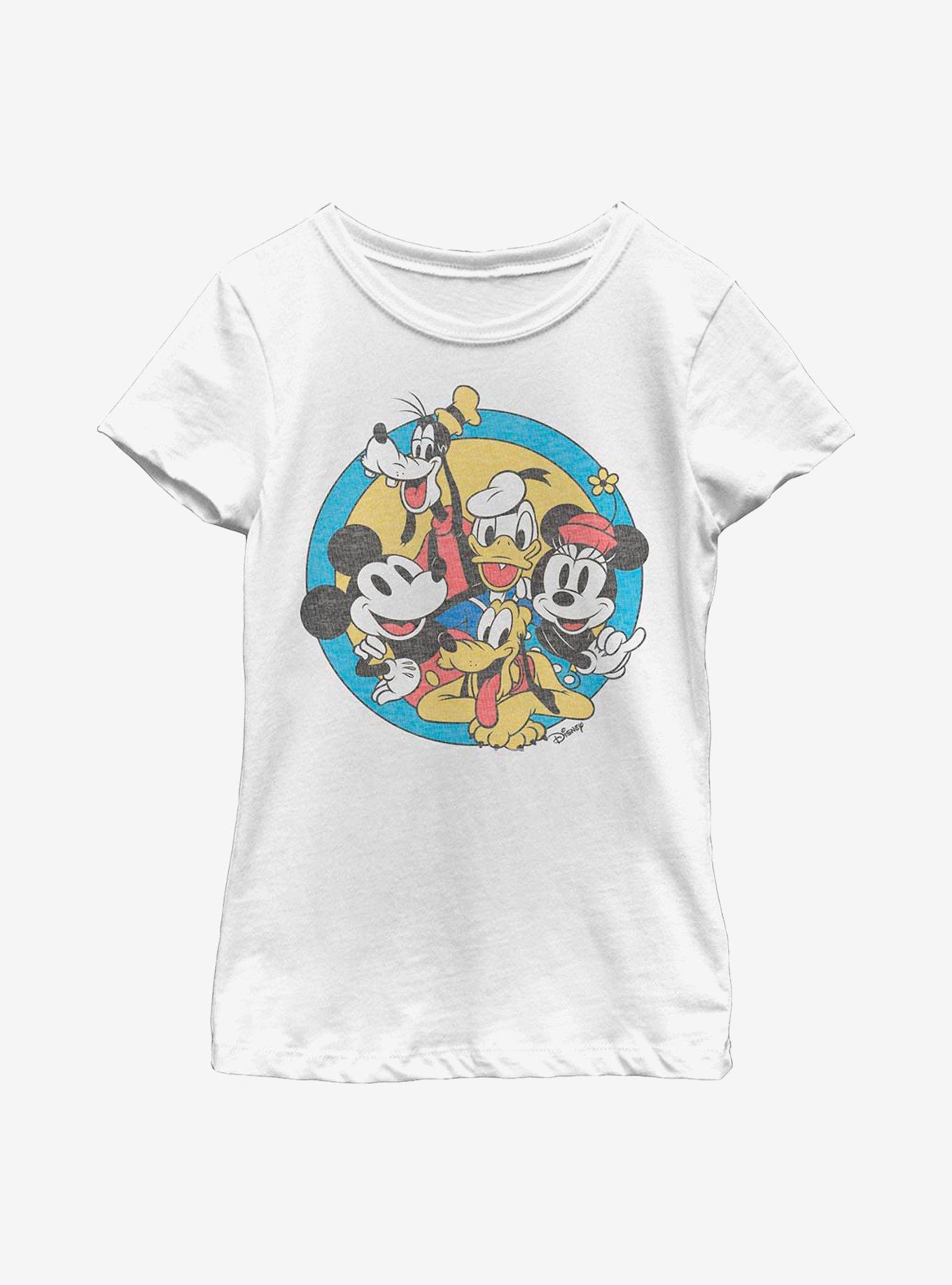 Disney Mickey Mouse Fab Five Friends Youth Girls T-Shirt, , hi-res