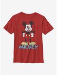 Disney Mickey Mouse 90s Mickey Youth T-Shirt, RED, hi-res