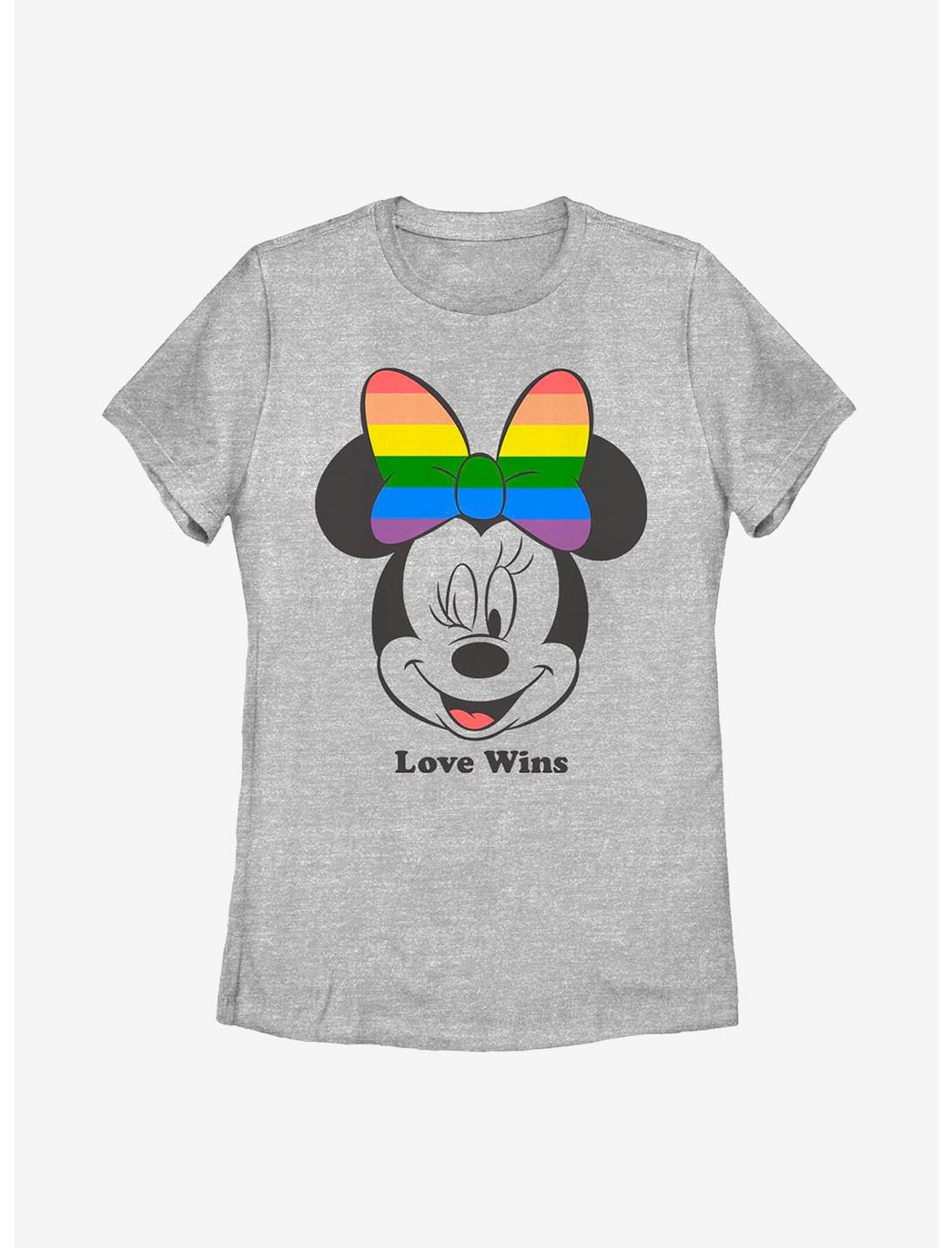 Disney Minnie Mouse Love Wins Womens T-Shirt, ATH HTR, hi-res