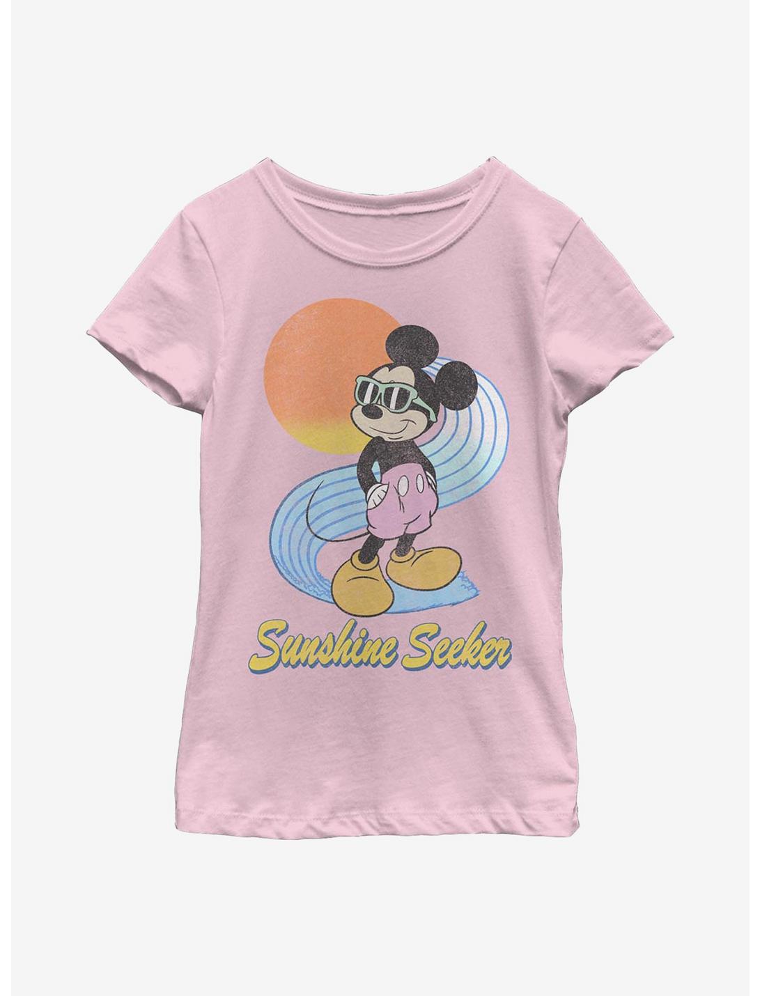 Disney Mickey Mouse Sunshine Seeker Youth Girls T-Shirt, PINK, hi-res