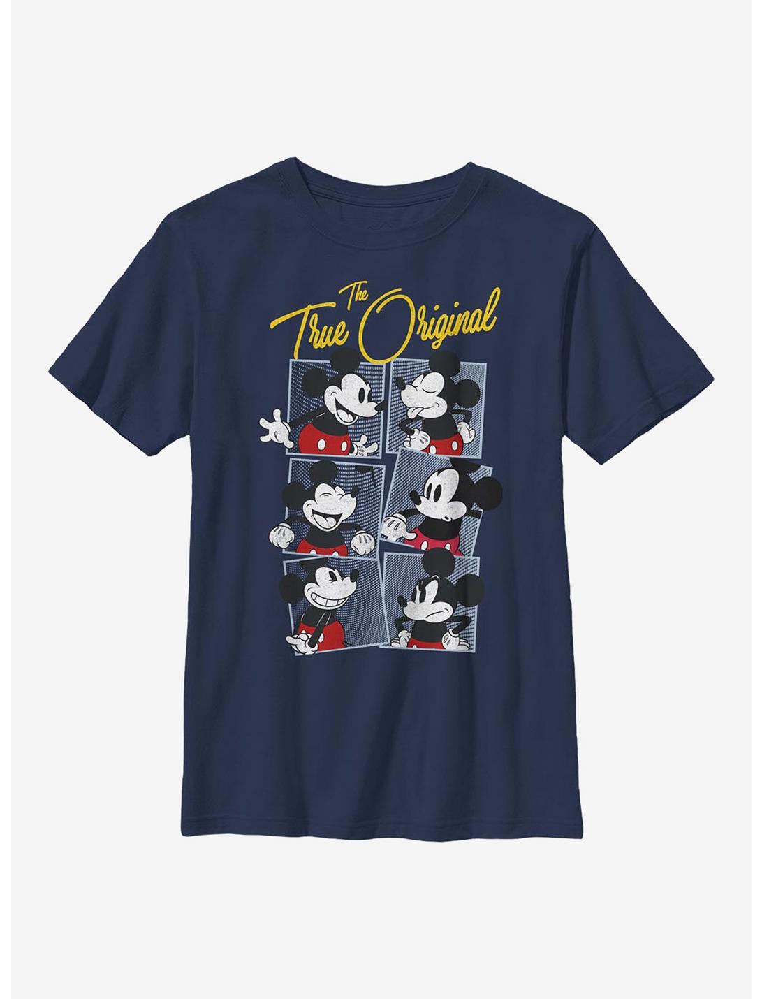 Disney Mickey Mouse Boxed Mickey Youth T-Shirt, NAVY, hi-res