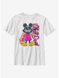 Disney Mickey Mouse Airbrushed Mickey Youth T-Shirt, WHITE, hi-res