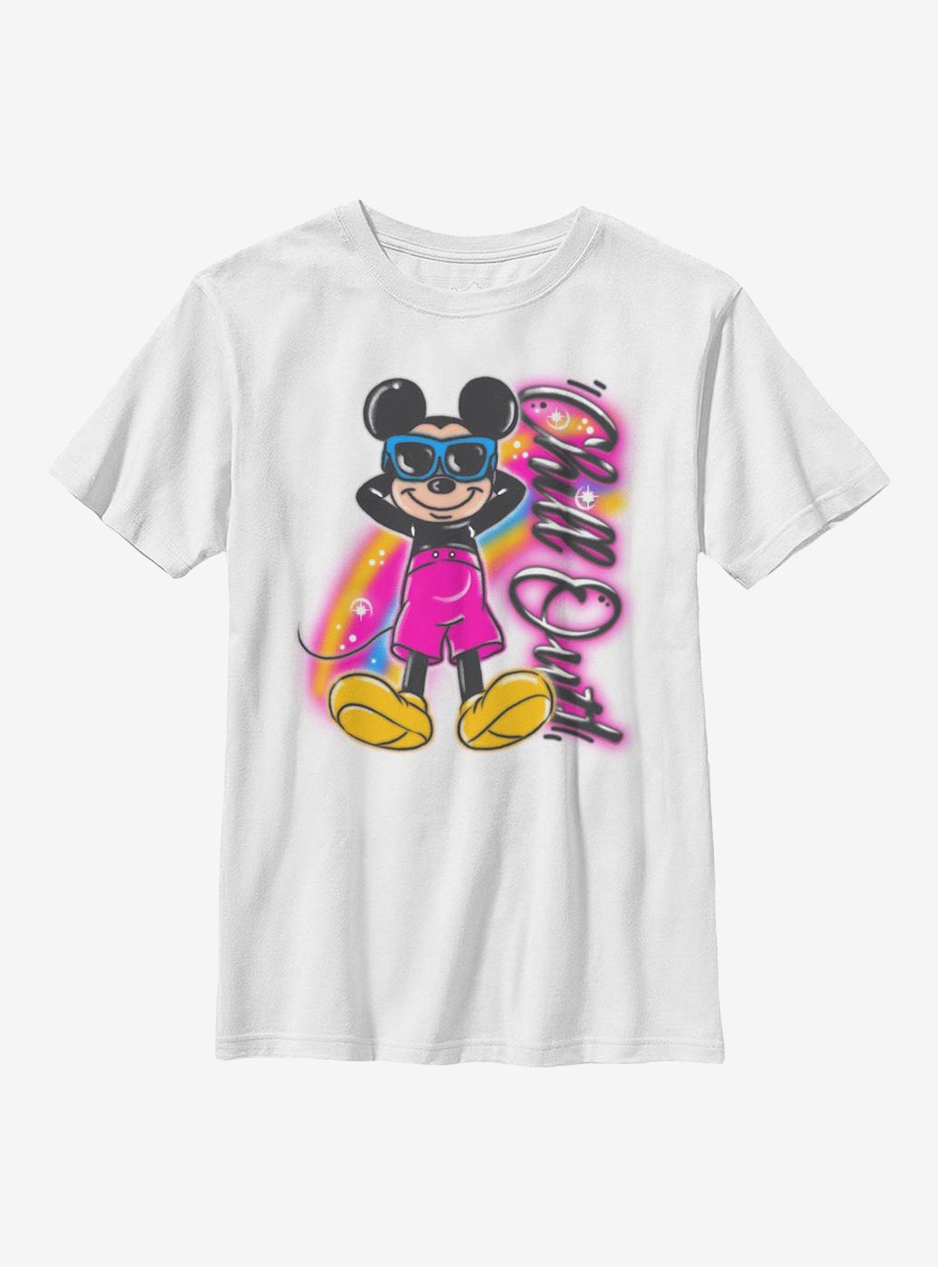 Disney Mickey Mouse Airbrushed Mickey Youth T-Shirt, , hi-res
