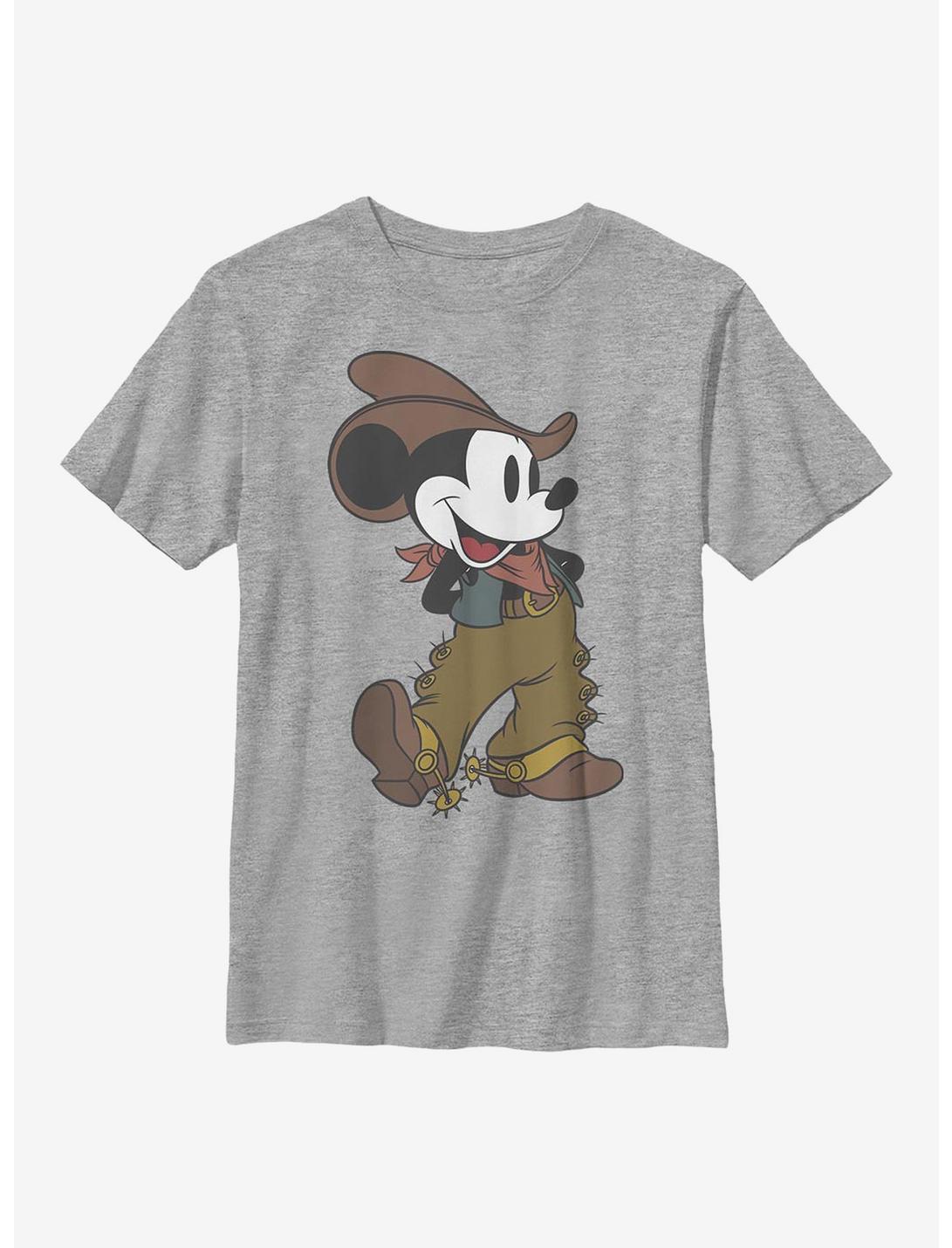 Disney Mickey Mouse Cowboy Mickey Youth T-Shirt, ATH HTR, hi-res