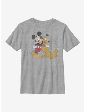 Disney Mickey Mouse And Pluto Youth T-Shirt, , hi-res