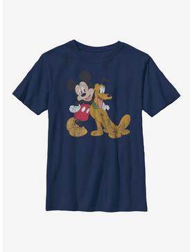 Plus Size Disney Mickey Mouse And Pluto Youth T-Shirt, , hi-res