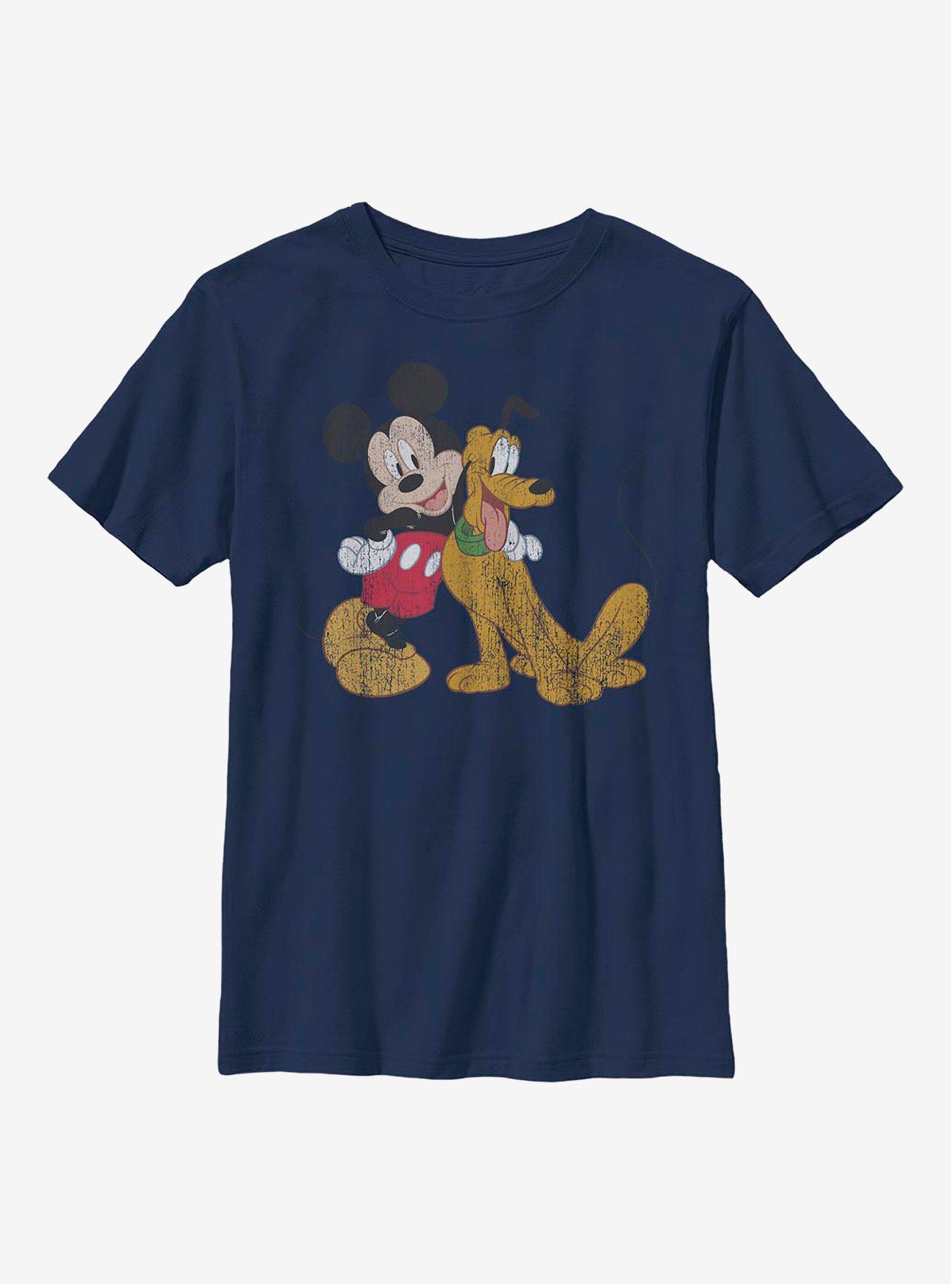 Disney Mickey Mouse And Pluto Youth T-Shirt, , hi-res