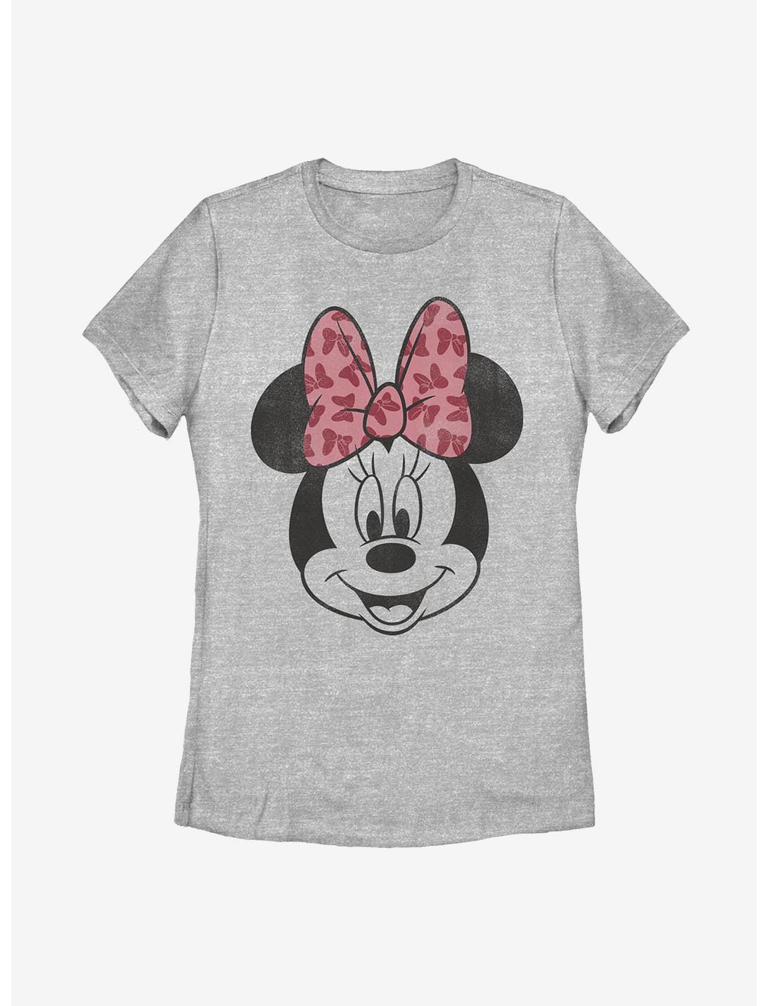 Disney Minnie Mouse Modern Minnie Face Womens T-Shirt, ATH HTR, hi-res