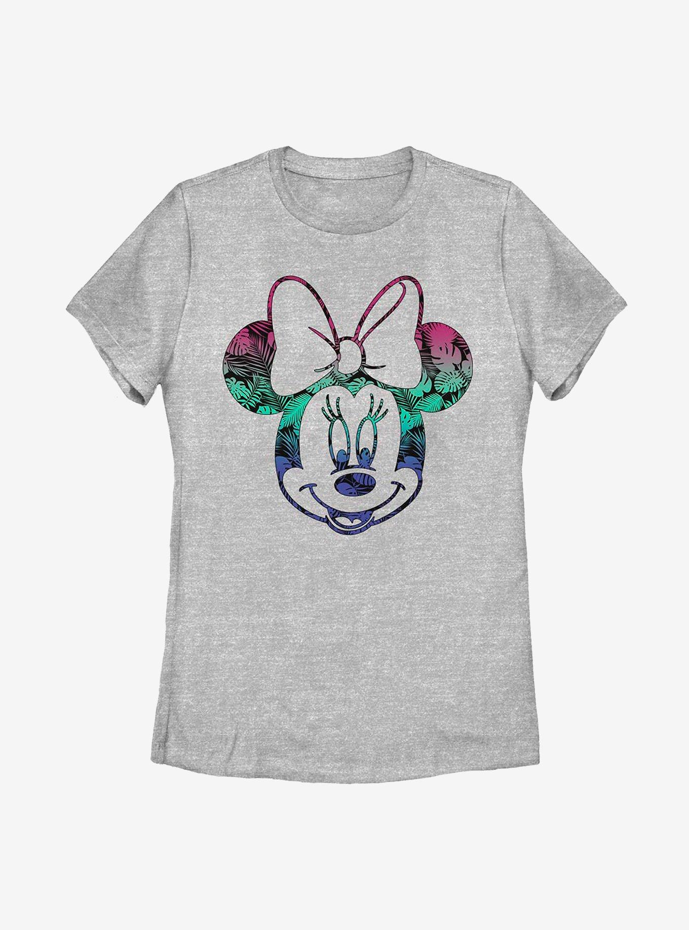 Disney Minnie Mouse Tropic Fill Minnie Womens T-Shirt, ATH HTR, hi-res