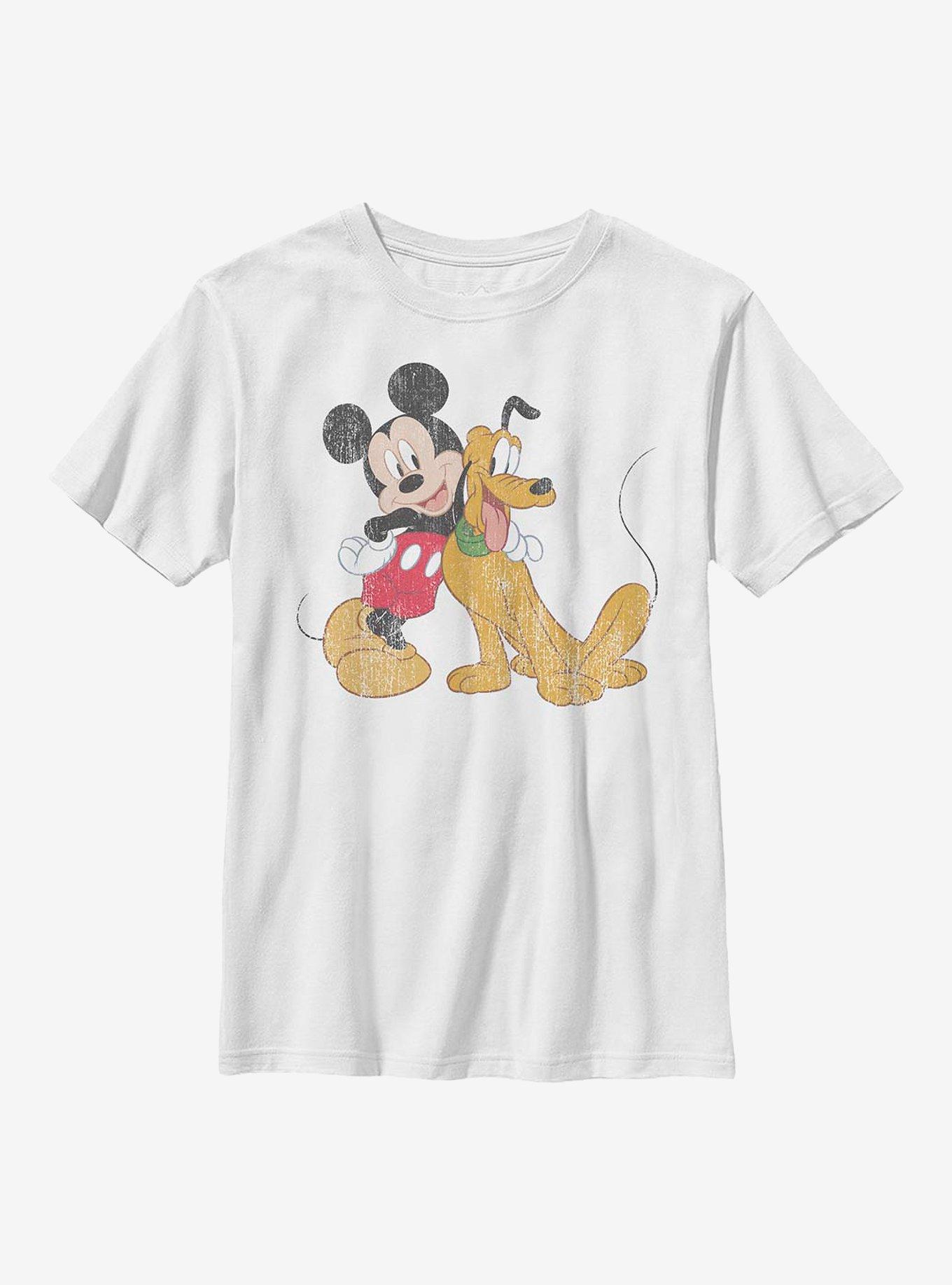Disney Mickey Mouse And Pluto Youth T-Shirt