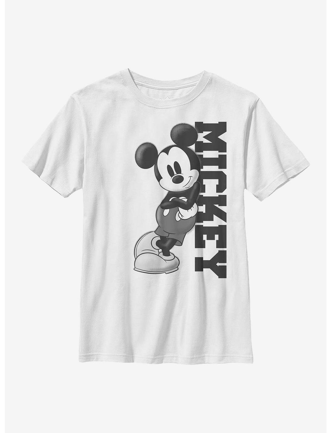 Disney Mickey Mouse Lean Youth T-Shirt, WHITE, hi-res
