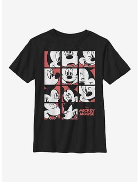 Disney Mickey Mouse Expression Grid Youth T-Shirt, , hi-res