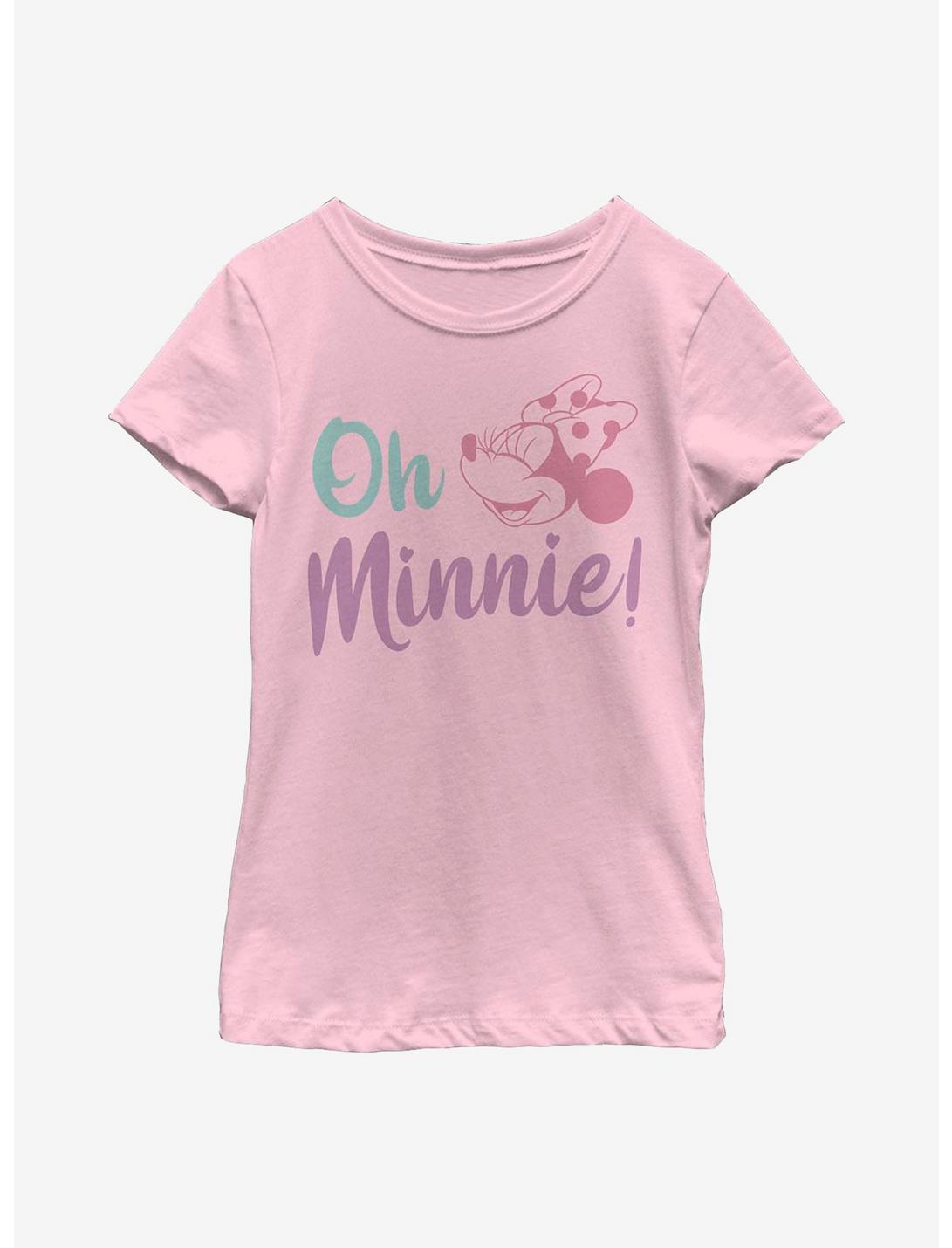 Disney Minnie Mouse Oh Minnie Youth Girls T-Shirt, PINK, hi-res