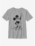 Disney Mickey Mouse Simple Mickey Outline Youth T-Shirt, ATH HTR, hi-res