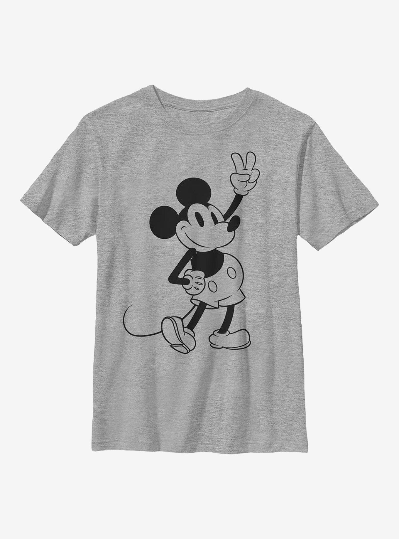 Disney Mickey Mouse Simple Mickey Outline Youth T-Shirt, , hi-res