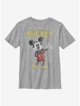 Disney Mickey Mouse Sketchy Mickey Youth T-Shirt, ATH HTR, hi-res