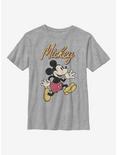 Disney Mickey Mouse Vintage Mickey Youth T-Shirt, ATH HTR, hi-res