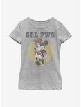 Disney Minnie Mouse Girl Power Minnie Youth Girls T-Shirt, ATH HTR, hi-res
