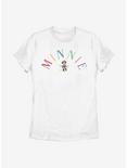 Disney Minnie Mouse Rainbow Womens T-Shirt, WHITE, hi-res