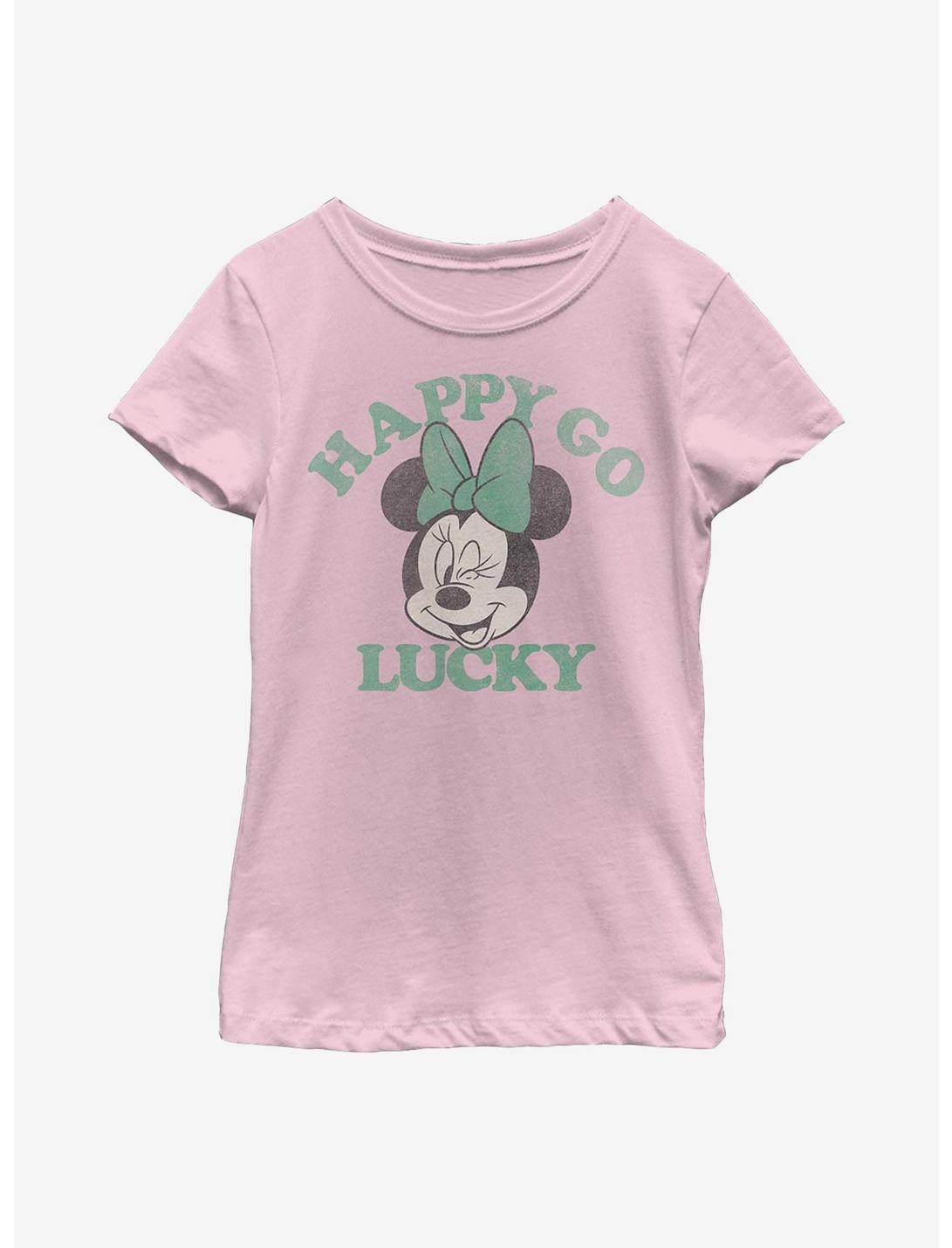 Disney Minnie Mouse Lucky Minnie Youth Girls T-Shirt, PINK, hi-res