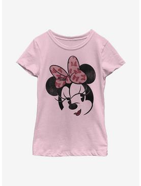 Disney Minnie Mouse Face Youth Girls T-Shirt, , hi-res