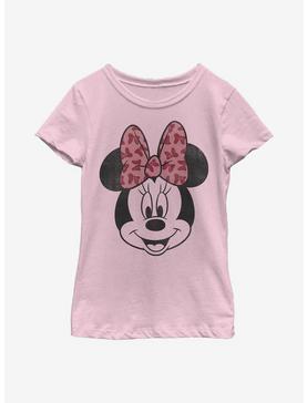 Disney Minnie Mouse Modern Minnie Face Youth Girls T-Shirt, , hi-res