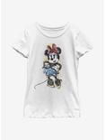 Disney Minnie Mouse Artsy Minnie Youth Girls T-Shirt, WHITE, hi-res