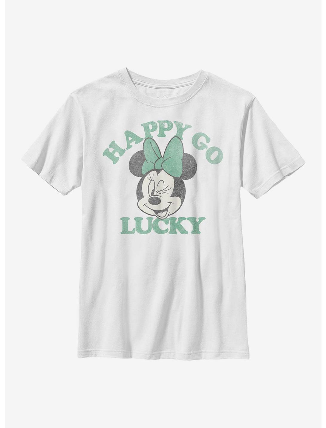 Plus Size Disney Minnie Mouse Lucky Minnie Youth T-Shirt, WHITE, hi-res
