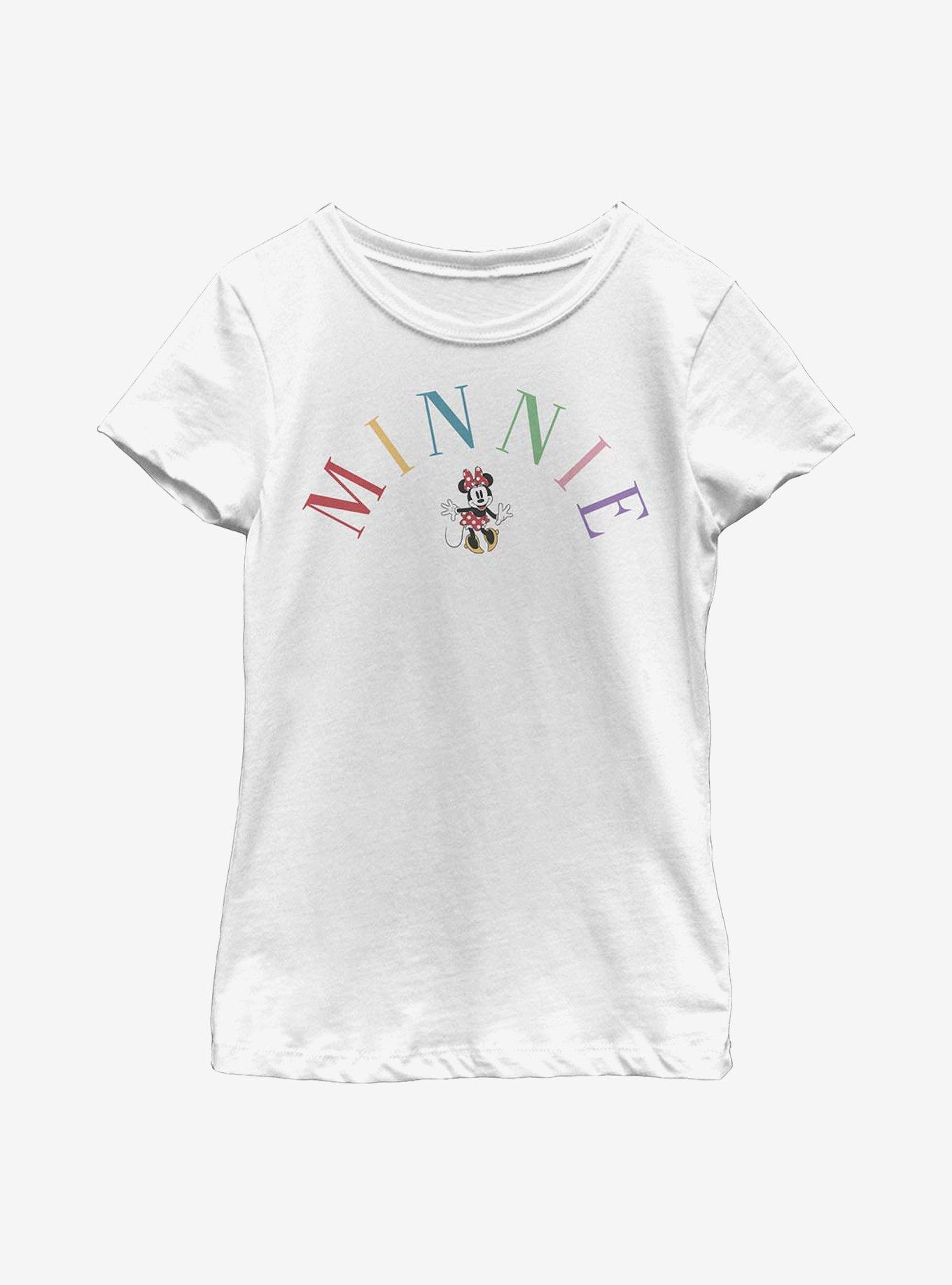 Disney Minnie Mouse Rainbow Youth Girls T-Shirt, , hi-res