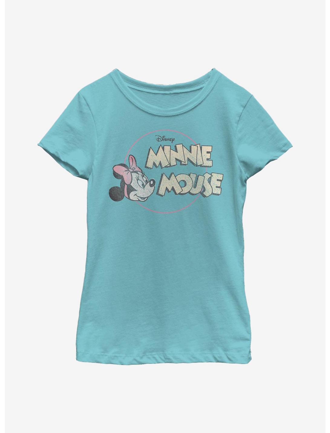Disney Minnie Mouse Retro Minnie Youth Girls T-Shirt, TAHI BLUE, hi-res