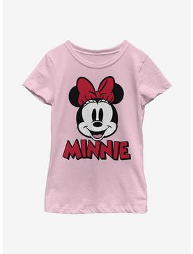 Disney Minnie Mouse Chenille Patch Youth Girls T-Shirt, , hi-res