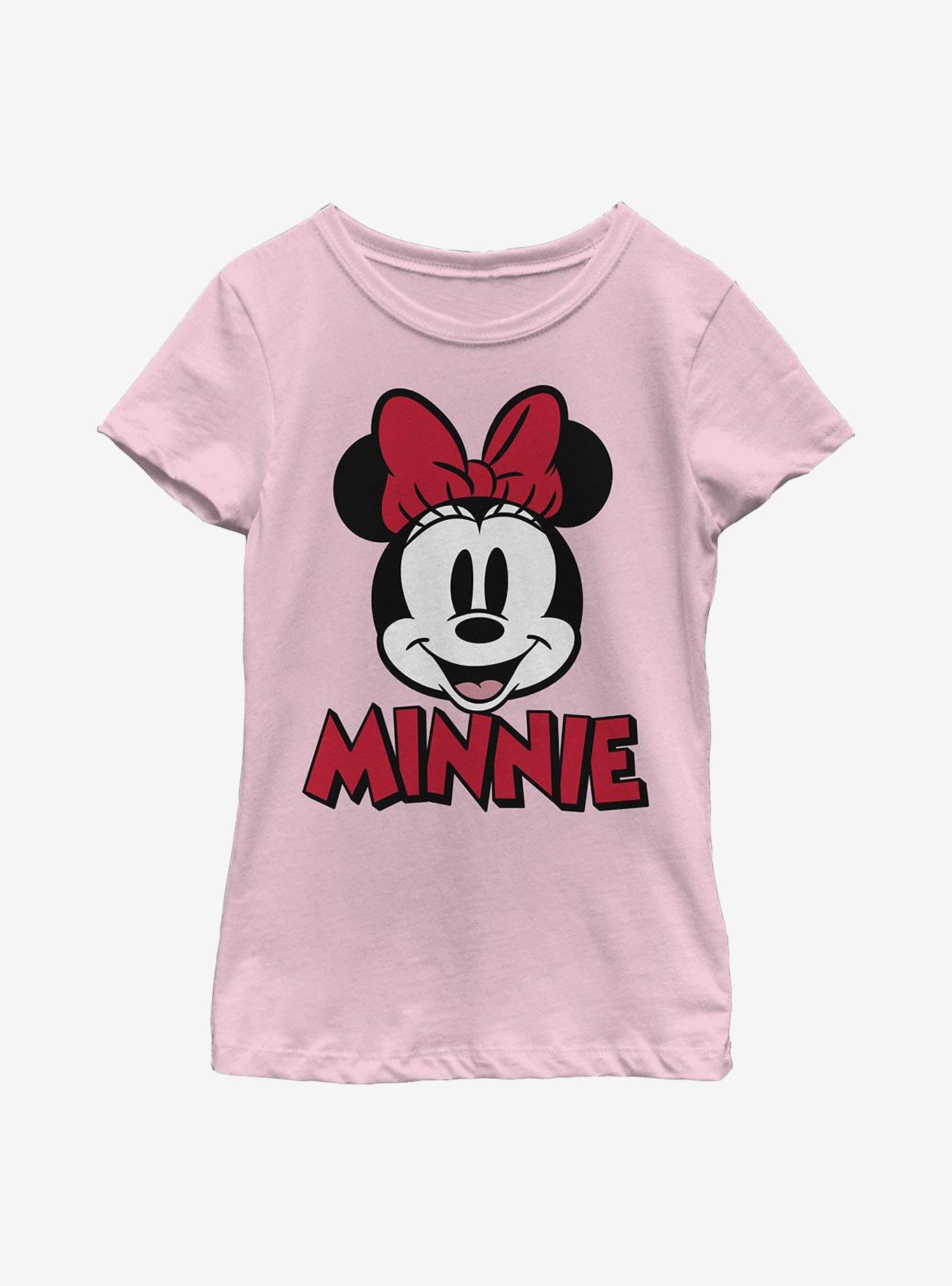 Disney Minnie Mouse Chenille Patch Youth Girls T-Shirt, , hi-res
