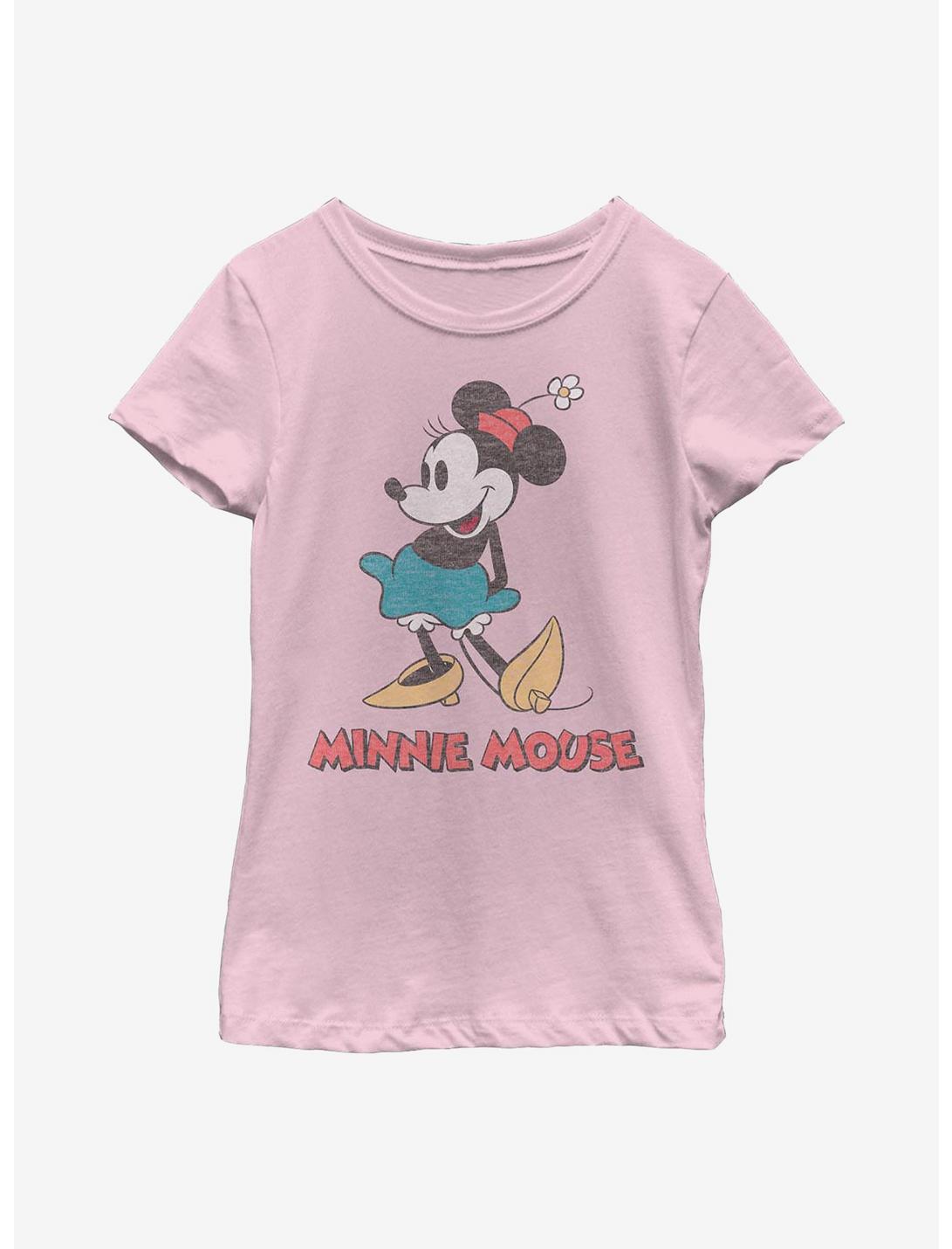 Disney Minnie Mouse Vintage Minnie Youth Girls T-Shirt, PINK, hi-res