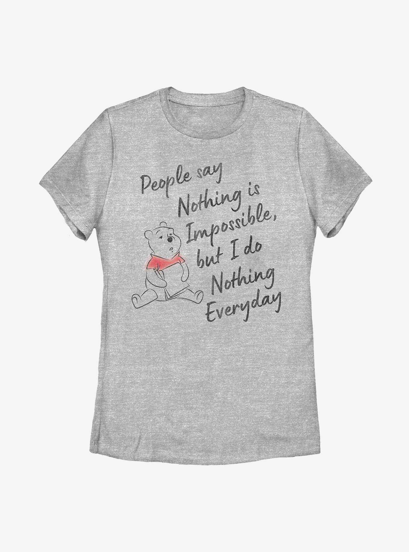 Disney Winnie The Pooh Nothing Is Impossible Womens T-Shirt, , hi-res