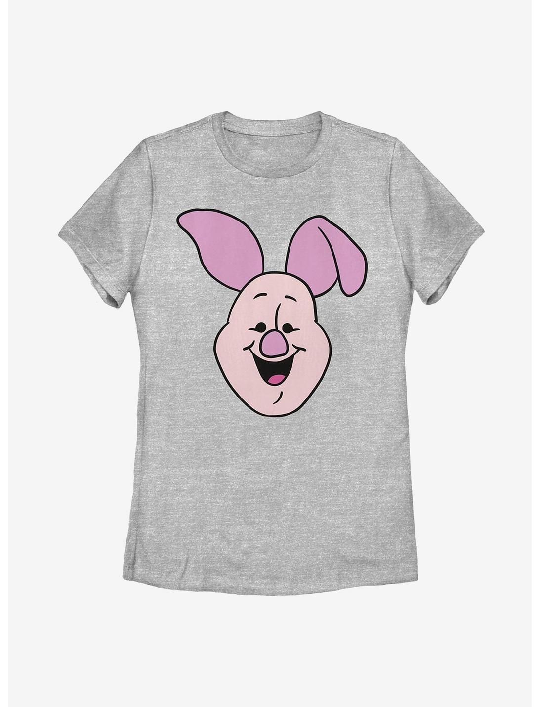 Disney Winnie The Pooh Piglet Big Face Womens T-Shirt, ATH HTR, hi-res