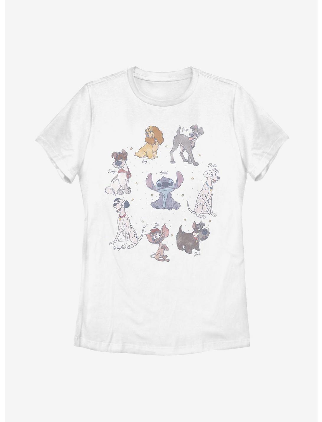 Disney Classic Dogs Womens T-Shirt, WHITE, hi-res