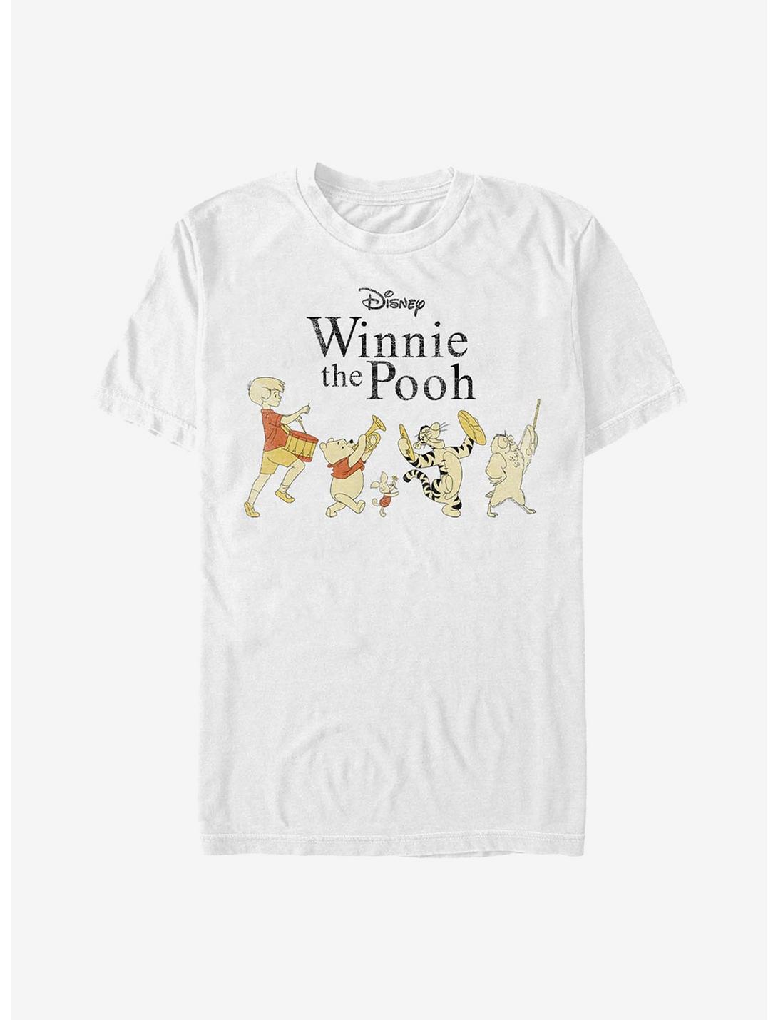 Plus Size Disney Winnie The Pooh Parade T-Shirt, WHITE, hi-res