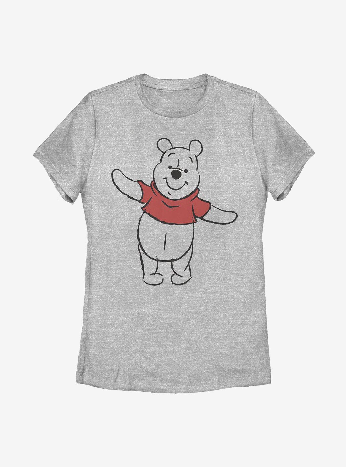 Disney Winnie The Pooh Basic Sketch Pooh Womens T-Shirt, , hi-res