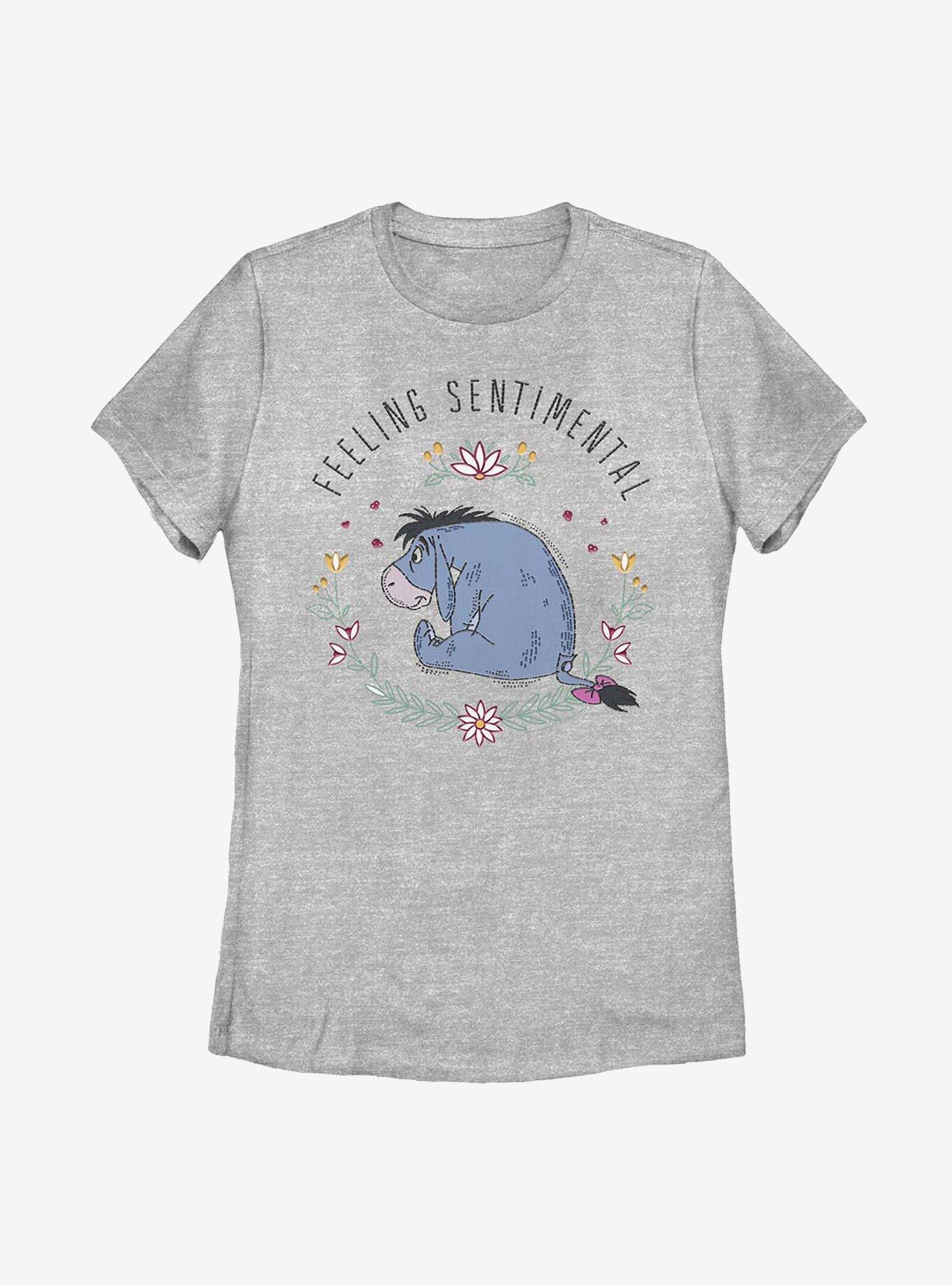 Disney Winnie The Pooh Eeyore Flowers Womens T-Shirt, , hi-res