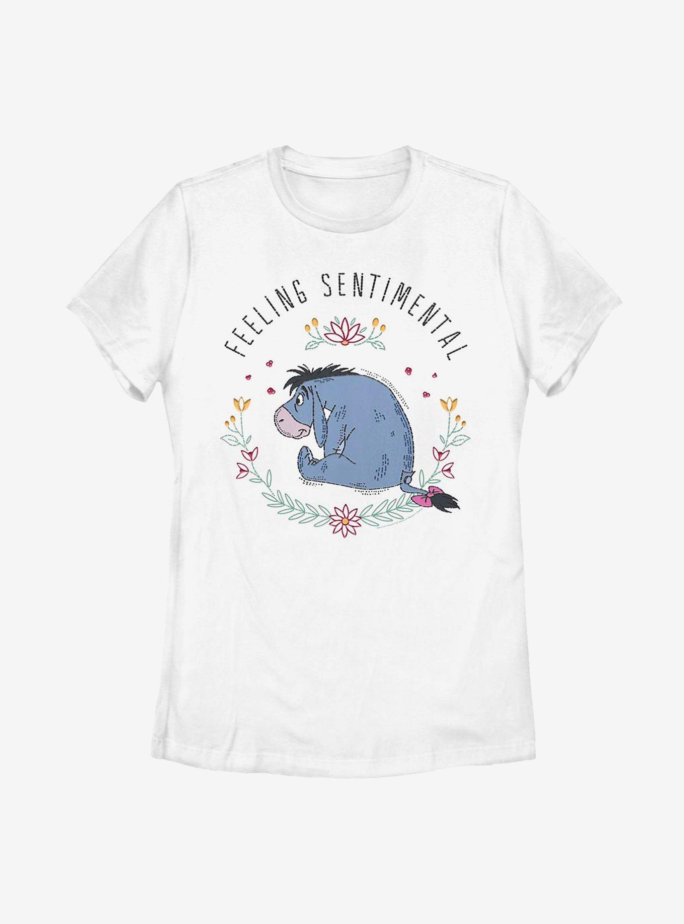 Disney Winnie The Pooh Eeyore Flowers Womens T-Shirt, , hi-res