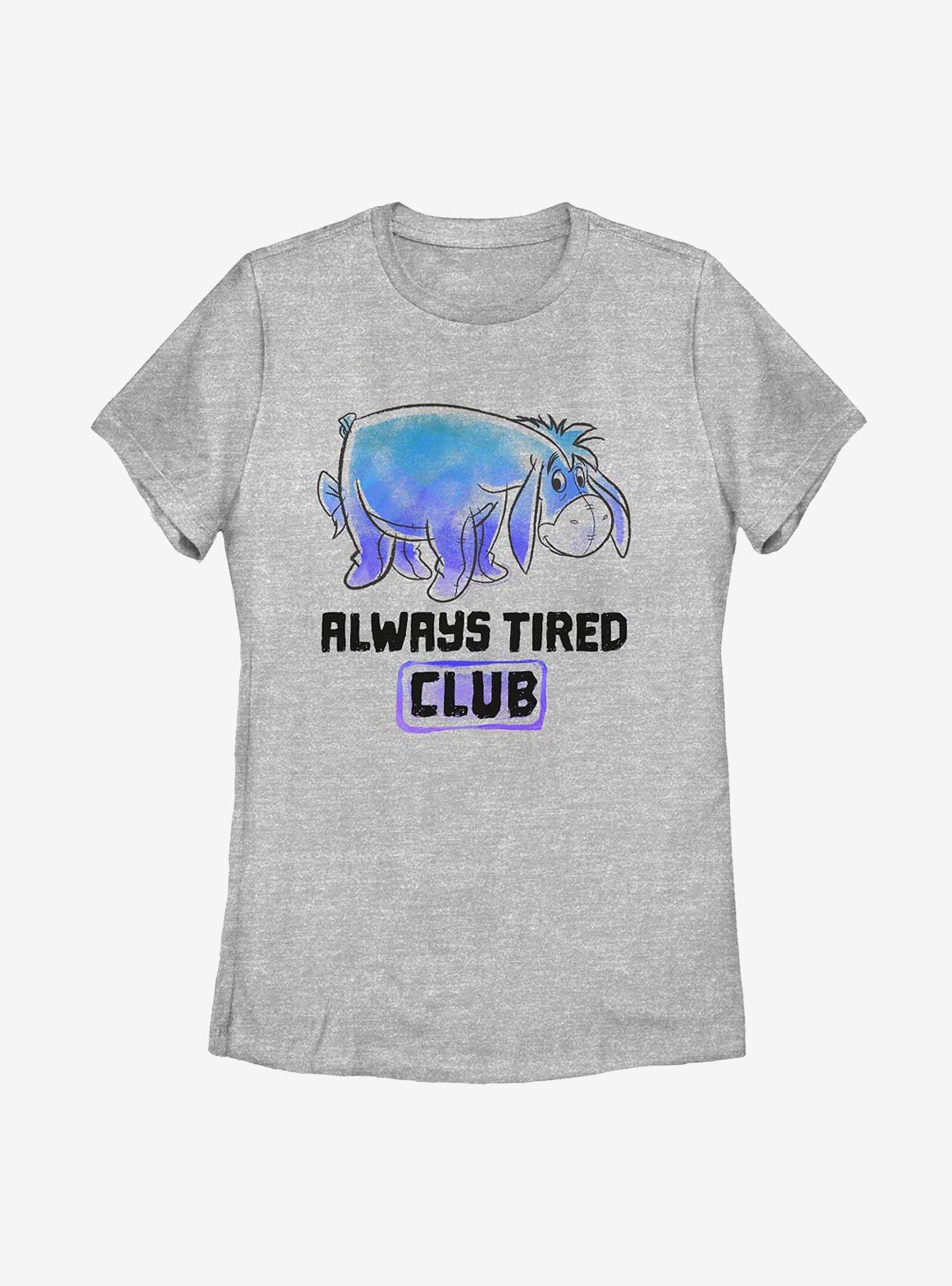 Disney Winnie The Pooh Eeyore Tired Club Womens T-Shirt, , hi-res