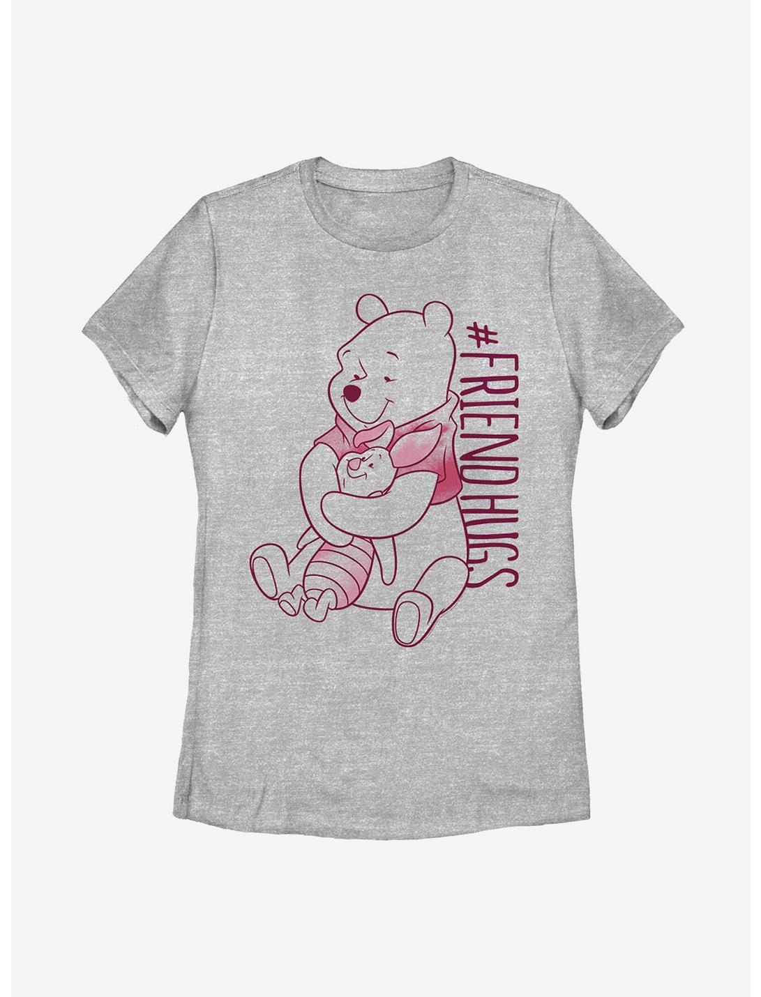 Disney Winnie The Pooh Piglet Pooh Hugs Womens T-Shirt, ATH HTR, hi-res