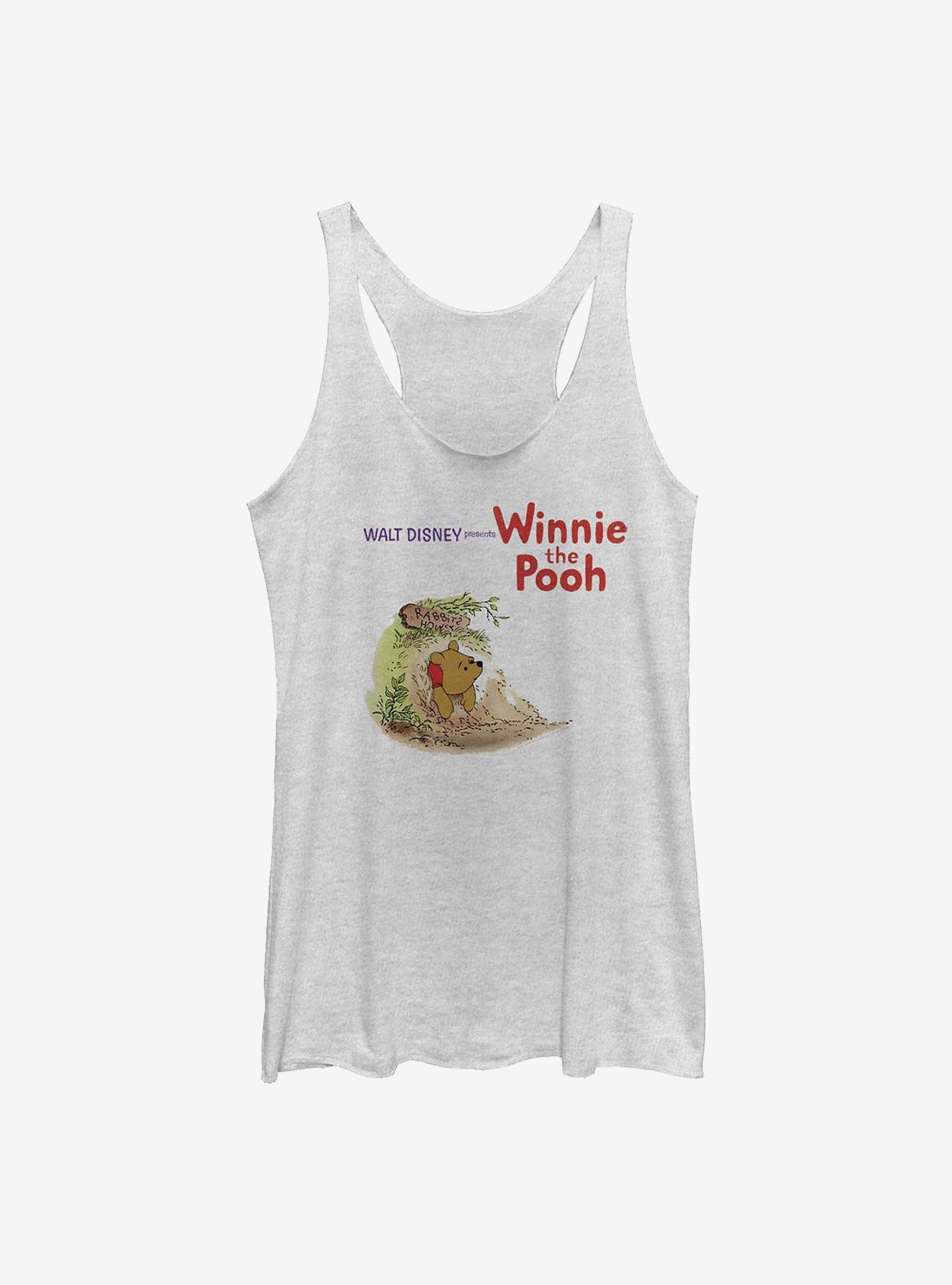 Disney Winnie The Pooh Vintage Womens Tank Top, WHITE HTR, hi-res