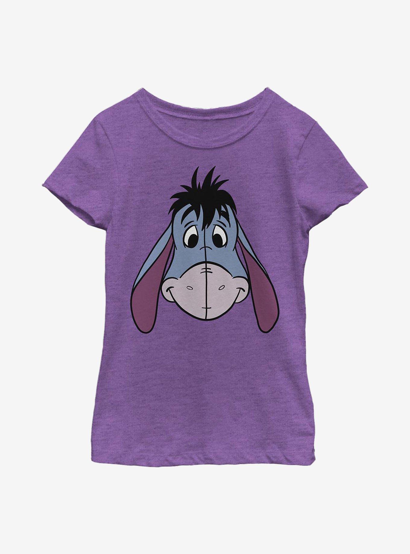 Disney Winnie The Pooh Eeyore Big Face Youth Girls T-Shirt, , hi-res