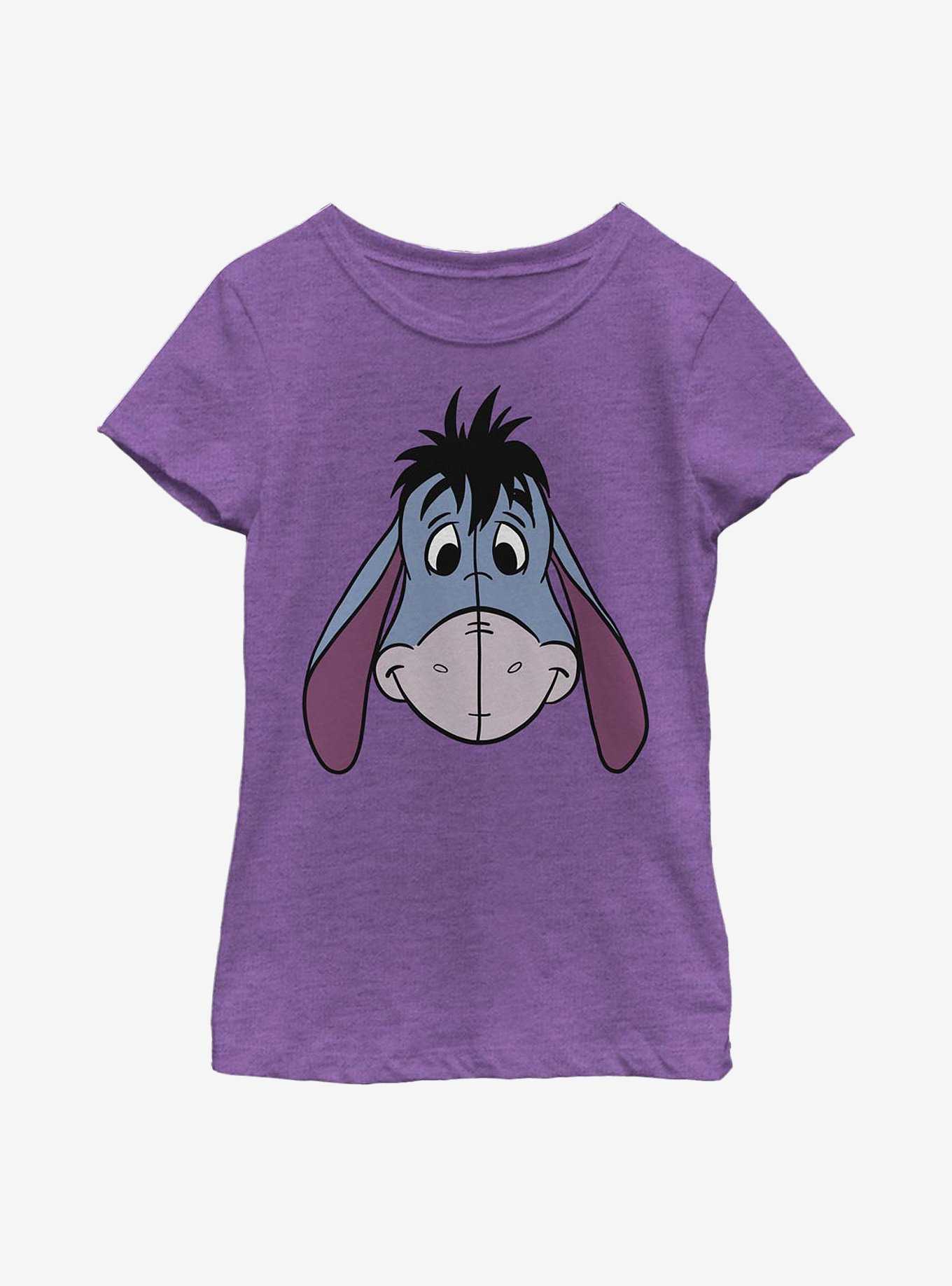 Disney Winnie The Pooh Eeyore Big Face Youth Girls T-Shirt, , hi-res