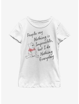 Disney Winnie The Pooh Nothing Is Impossible Youth Girls T-Shirt, , hi-res