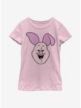 Plus Size Disney Winnie The Pooh Piglet Big Face Youth Girls T-Shirt, PINK, hi-res