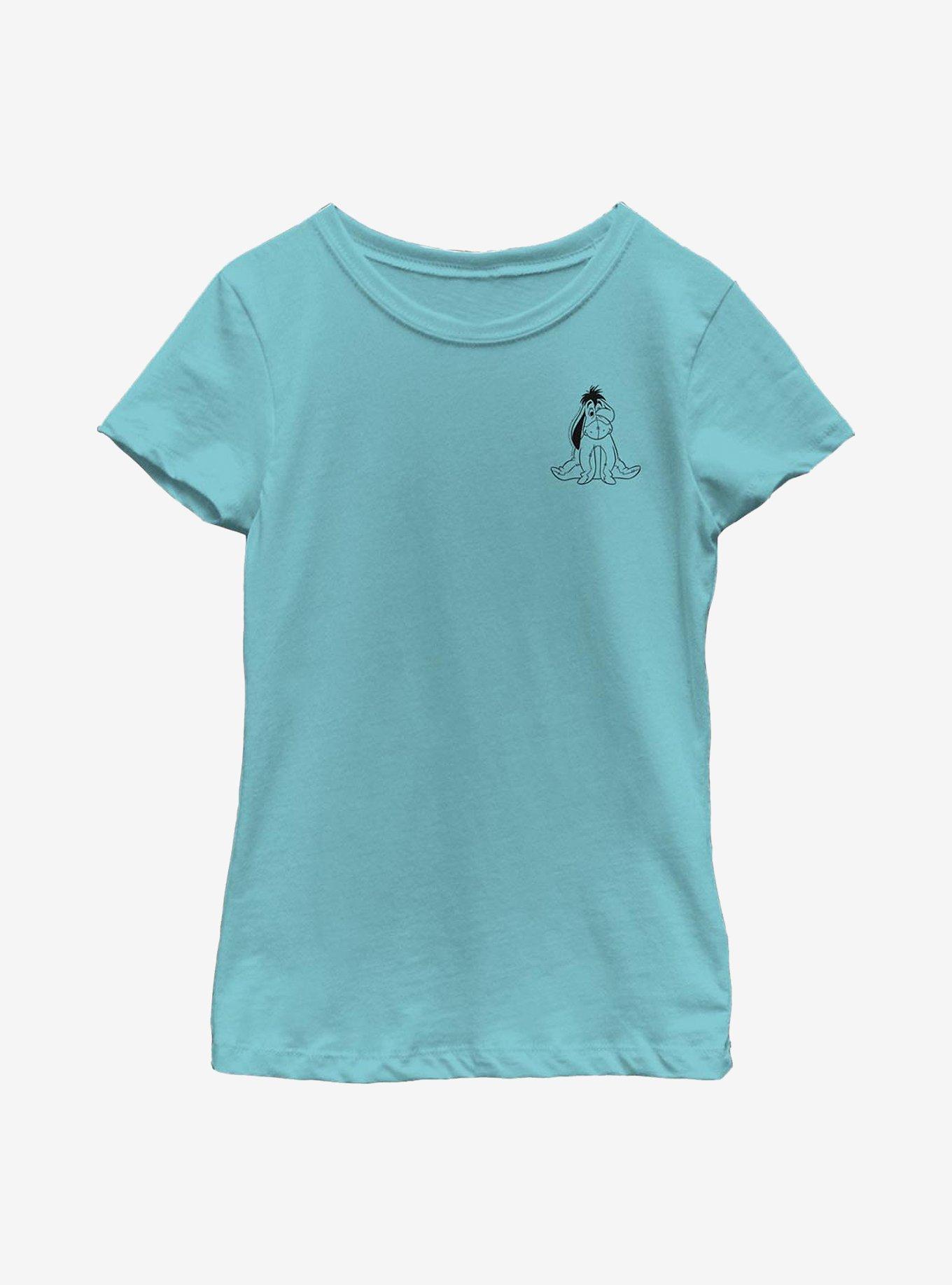Disney Winnie The Pooh Vintage Line Eeyore Youth Girls T-Shirt, , hi-res