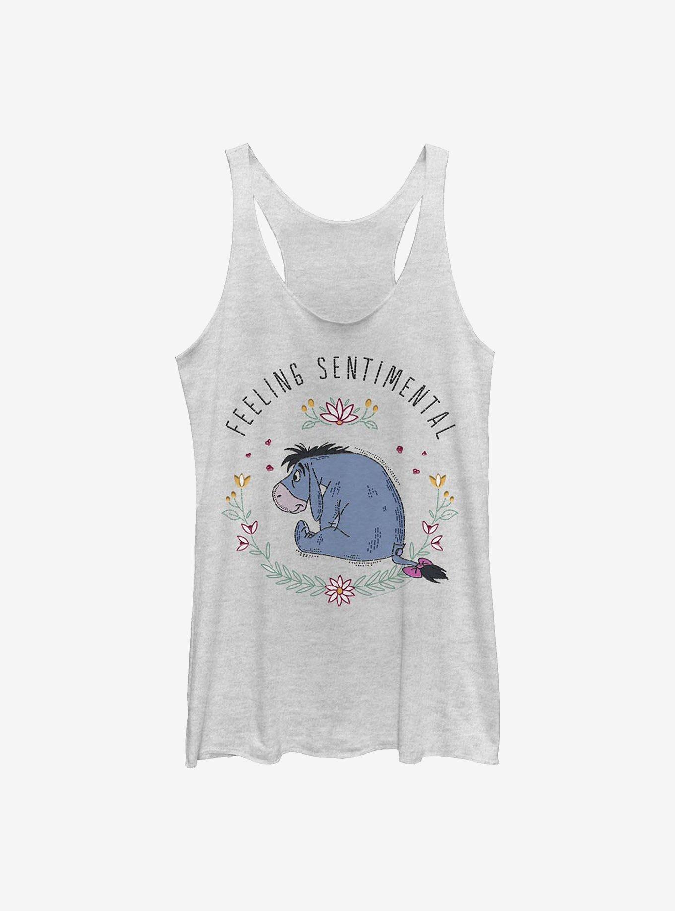 Disney Winnie The Pooh Eeyore Flowers Womens Tank Top, , hi-res